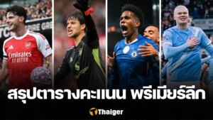 สรุปผลการแข่งขัน พรีเมียร์ลีก อังกฤษ สัปดาห์ที่ 7 ครบทุกคู่ พร้อมตารางคะแนนล่าสุด